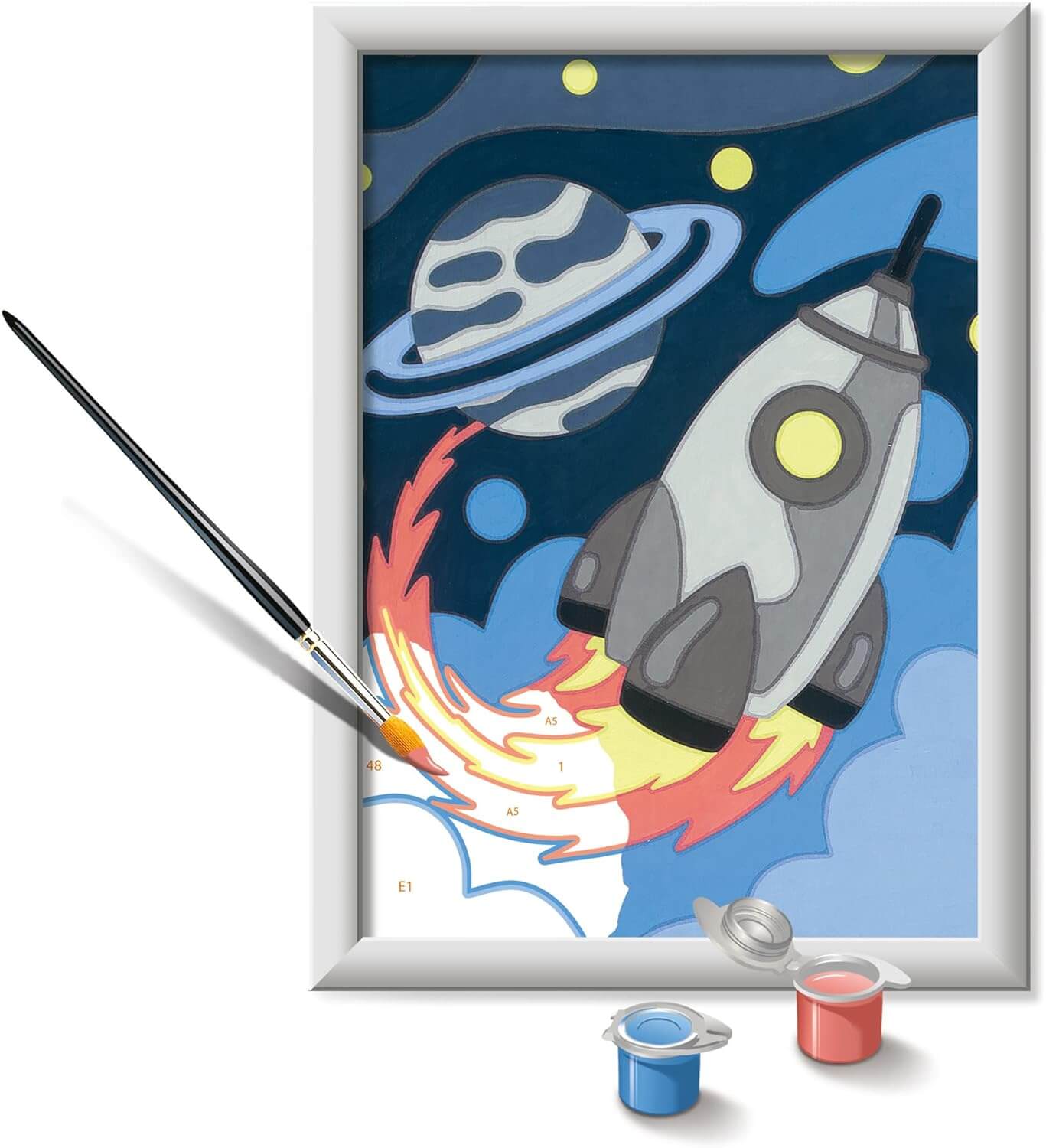 CreArt Space Explorer -Paint by Numbers Kit for Children
