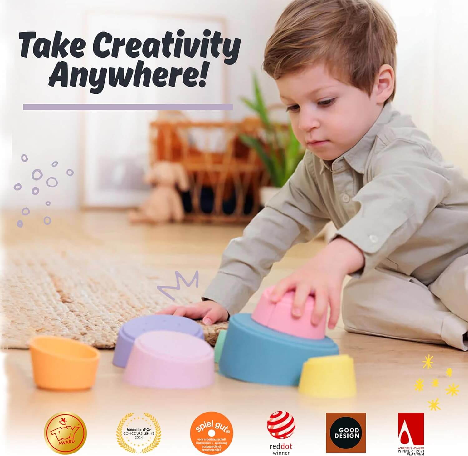 Oppi Stak - Baby Stacking Toy