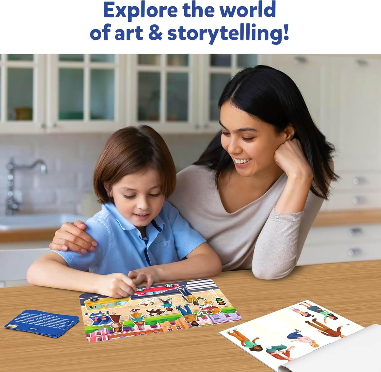 Skillmatics Reusable Sticker Stories: Adventures Around Town