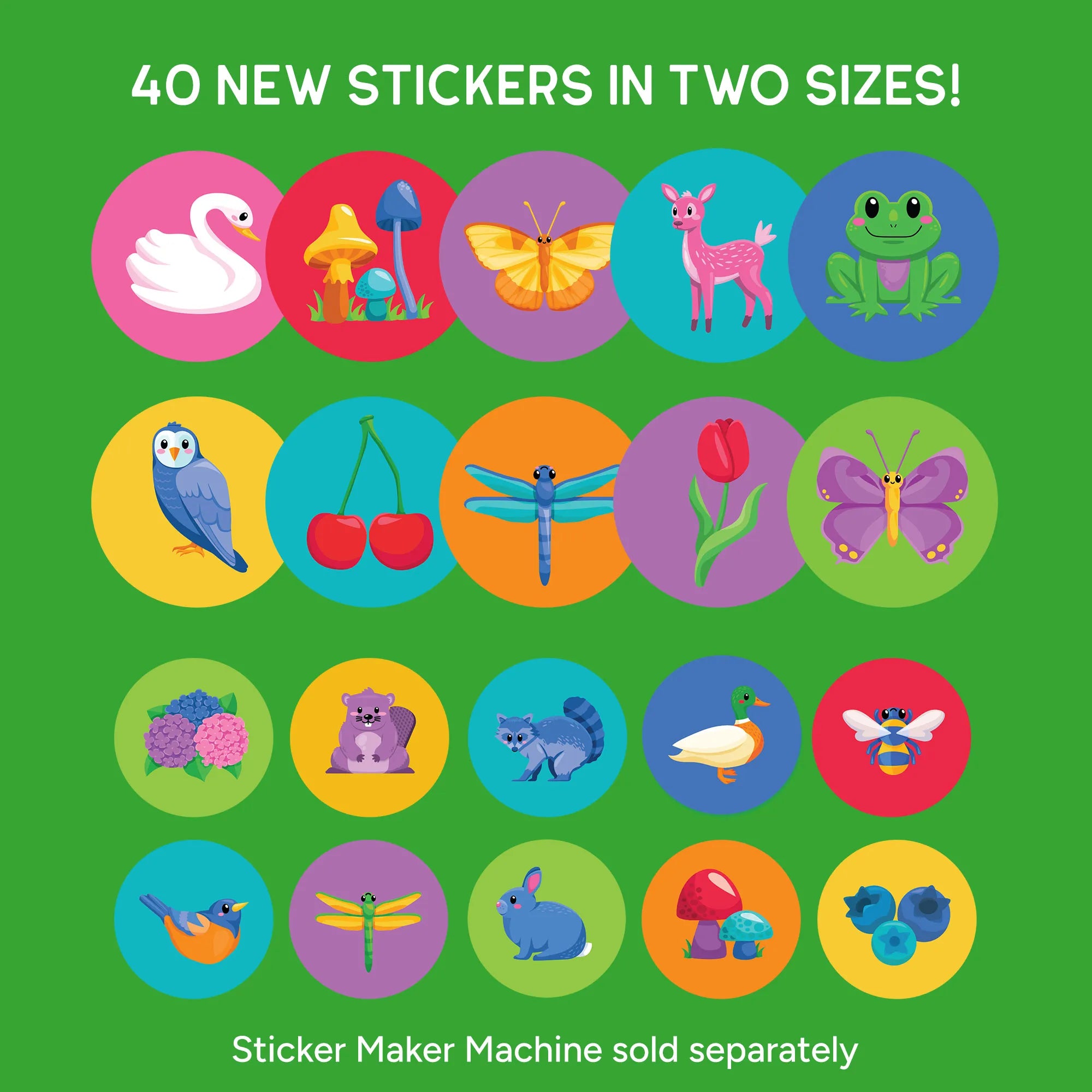3D Sticker Maker Garden Friends