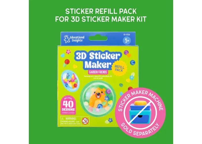 3D Sticker Maker Garden Friends