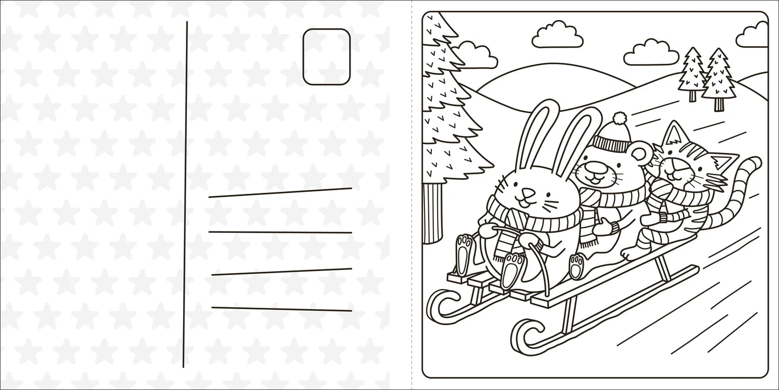 Super Cuties - A Cozy Christmas Colouring Book