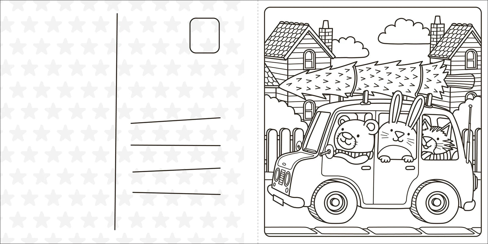 Super Cuties - A Cozy Christmas Colouring Book