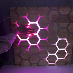 Touch Interactive Honeycomb Panel - Wall Mounted