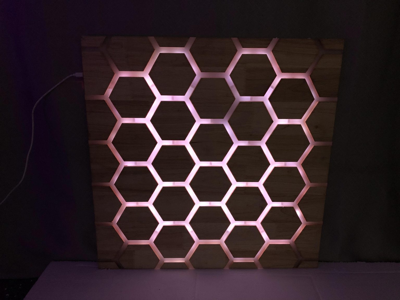Touch Interactive Honeycomb Panel - Wall Mounted