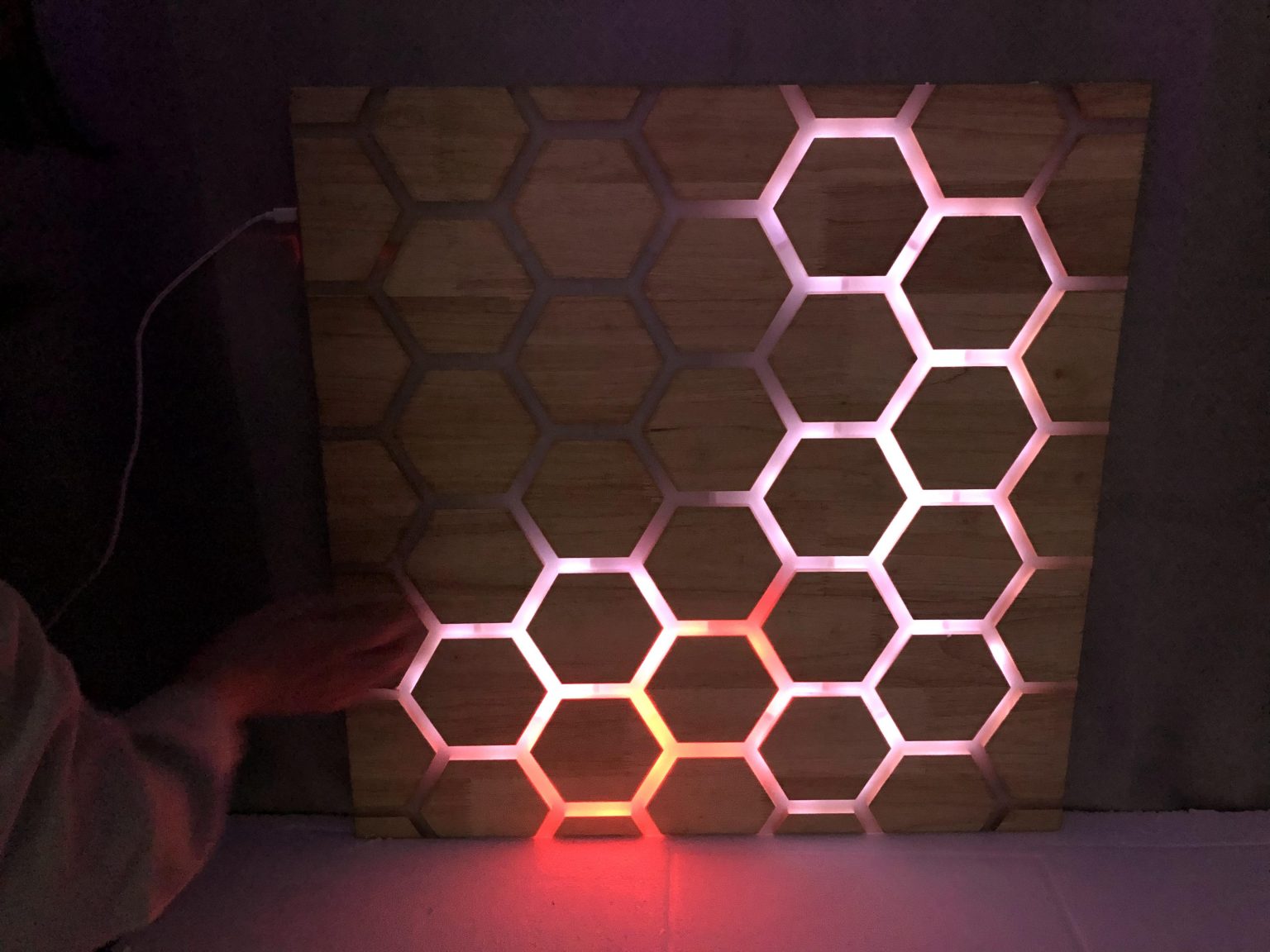 Touch Interactive Honeycomb Panel - Wall Mounted