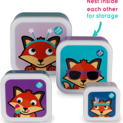 TUM TUM Nesting Snack Pots - Fox – Set of 4