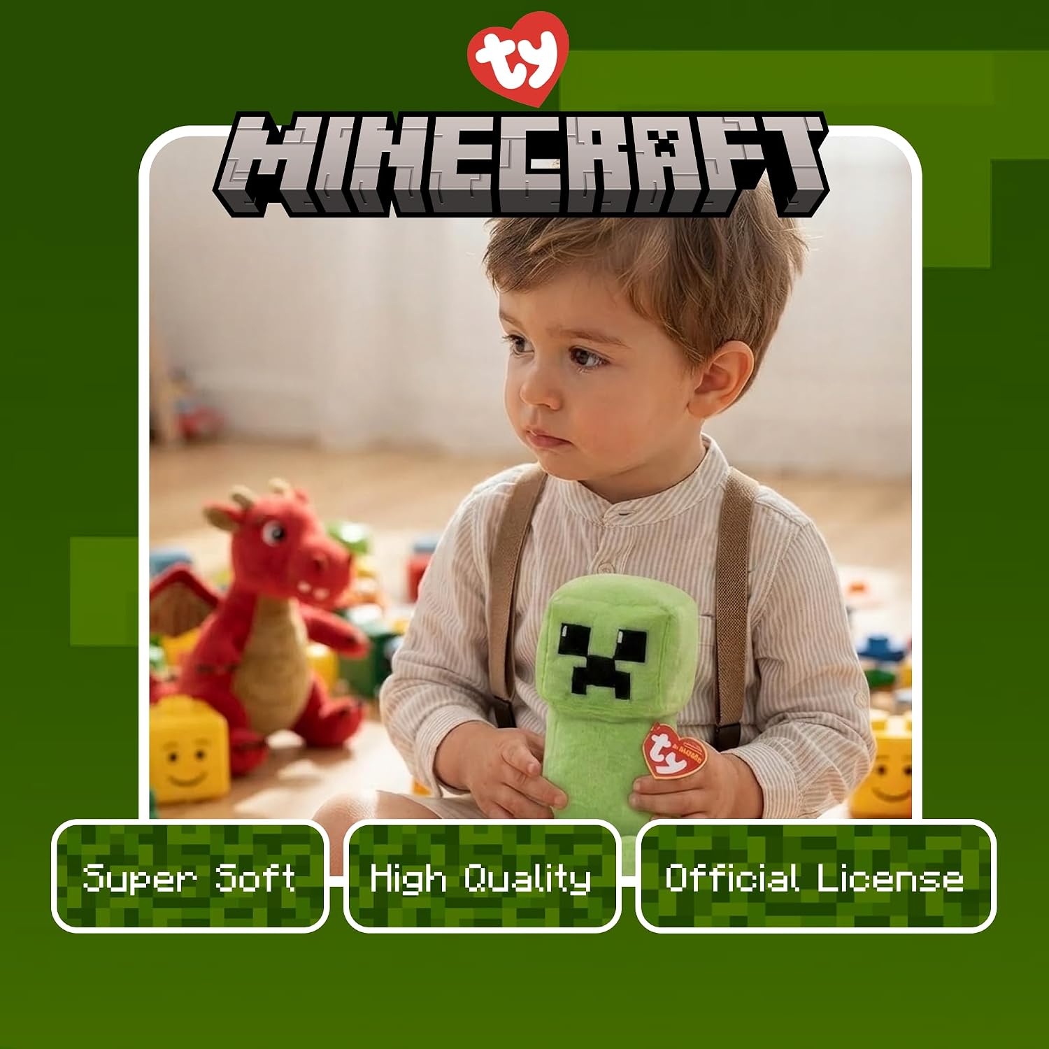 TY Beanie Babies Collection - Minecraft Creeper