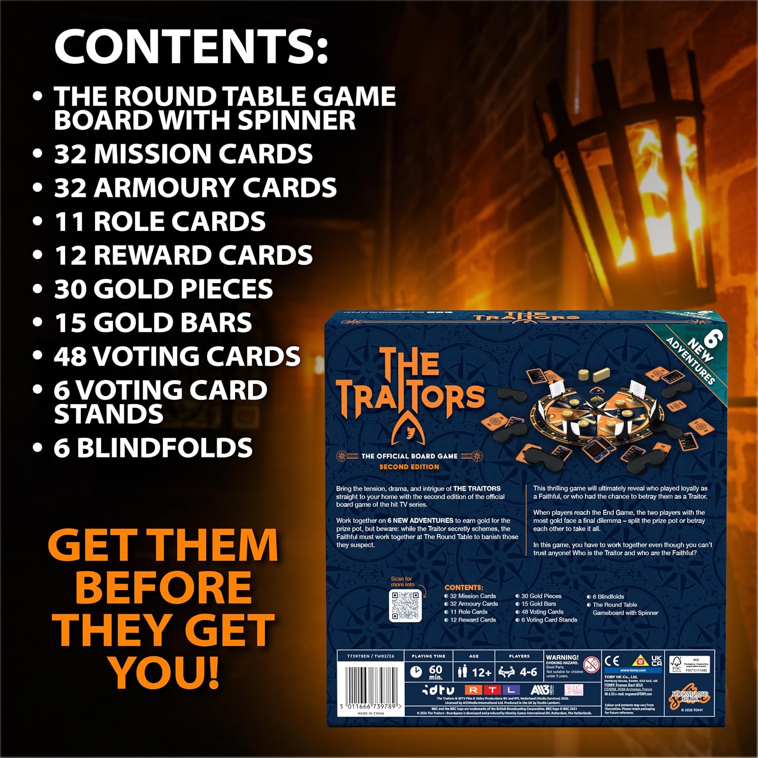 The Traitors Board Game 2nd Edition