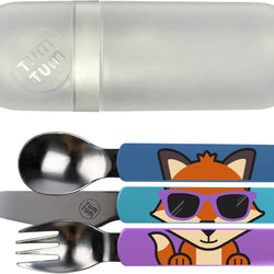 Easy Scoop Toddler Cutlery with Travel Case, Felicity the Fox