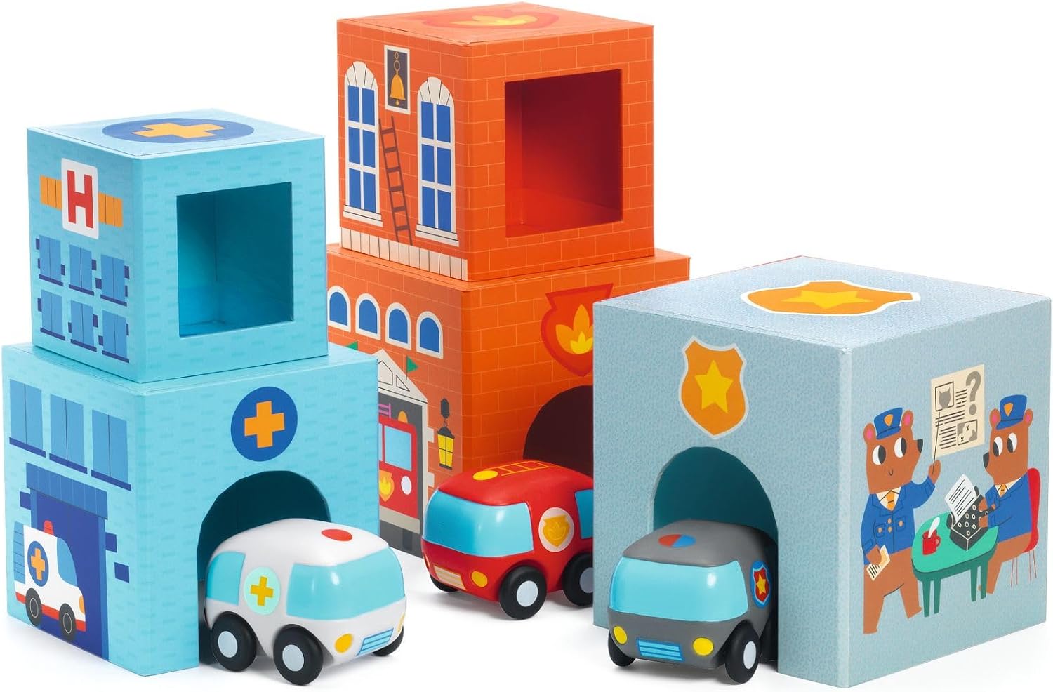 TopaniCar Stacking Cubes Car