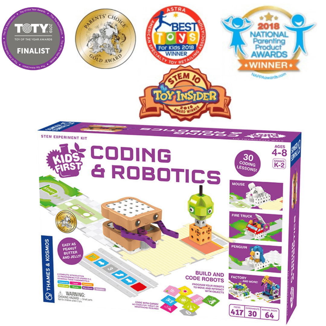 Kids First Coding & Robotics Award Winning STEM Activity Set Age 4 - 8 ...