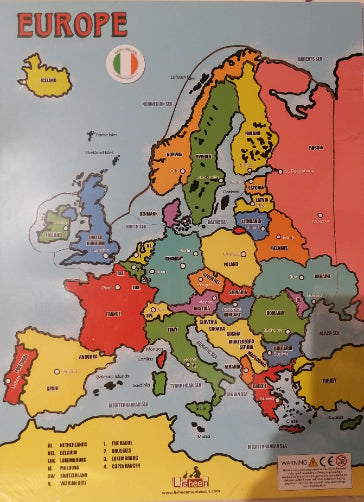Countries Of Europe Map Jigsaw