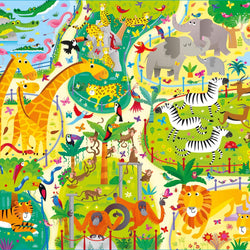 Usborne Book and Jigsaw At the Zoo