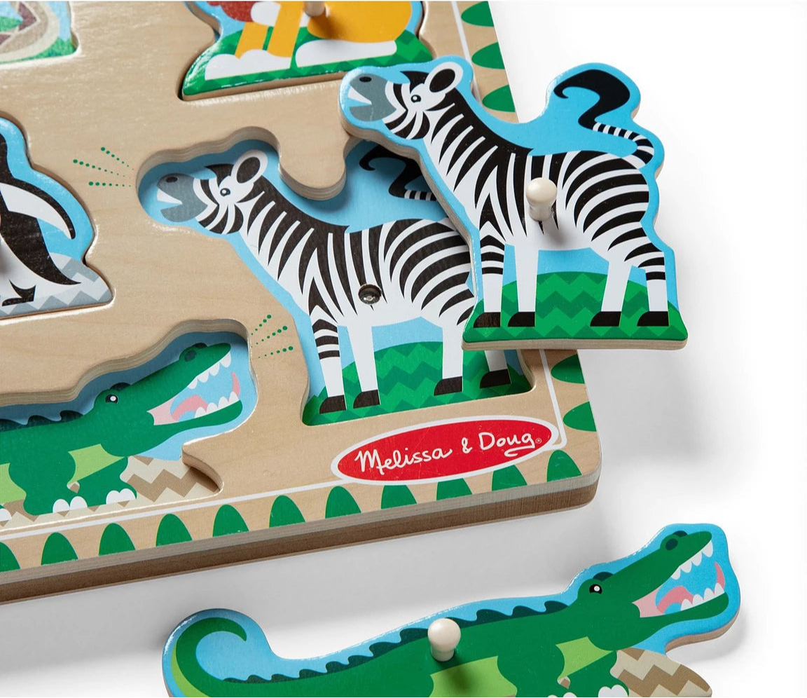 Melissa & Doug Zoo Animals Sound Puzzle