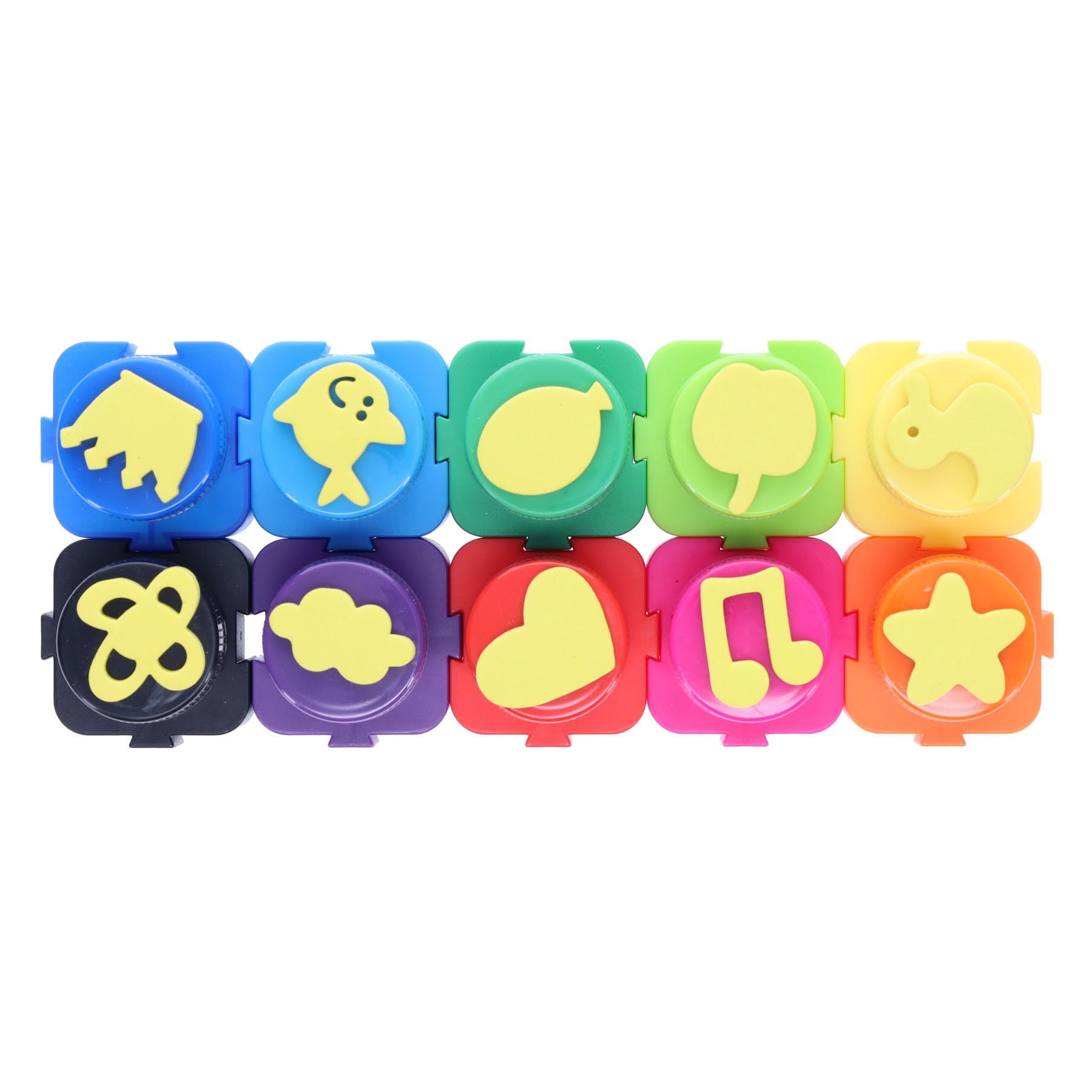 Finger Paints with Stamps