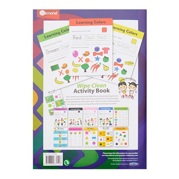 Wipe Clean Activity Book Colours