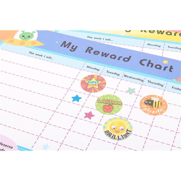Reward Charts Task& Reward Pad with Stickers