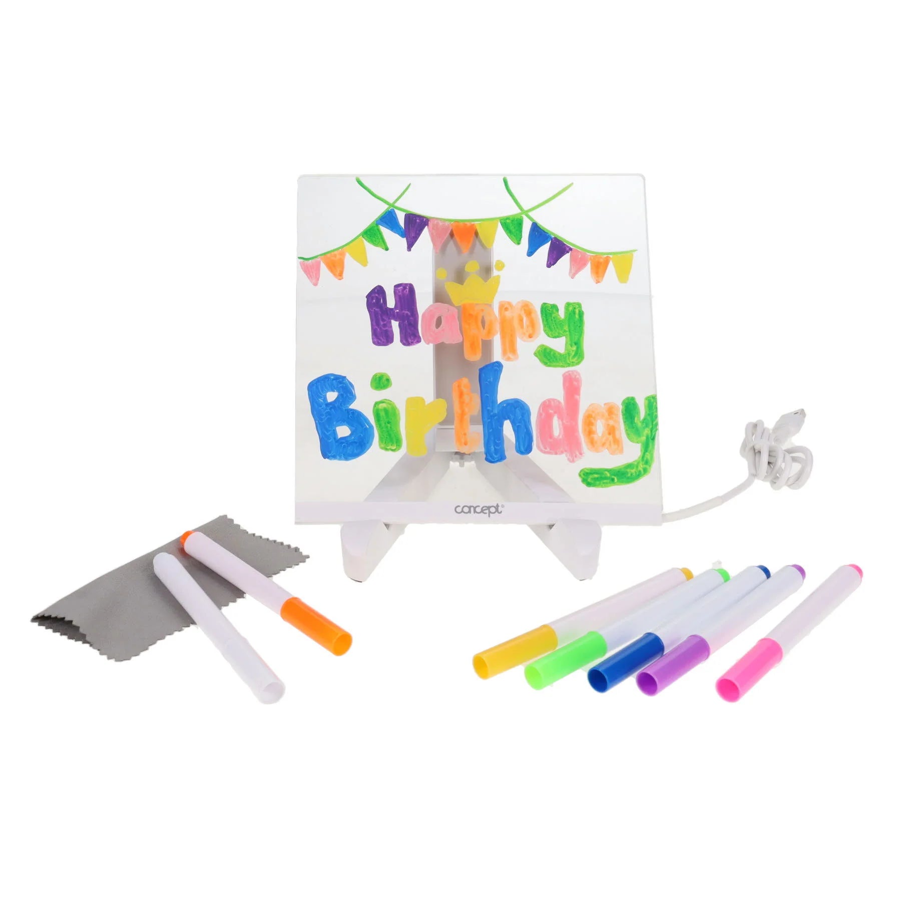 Concept Acrylic LED Notice Board (150mm x 150mm)