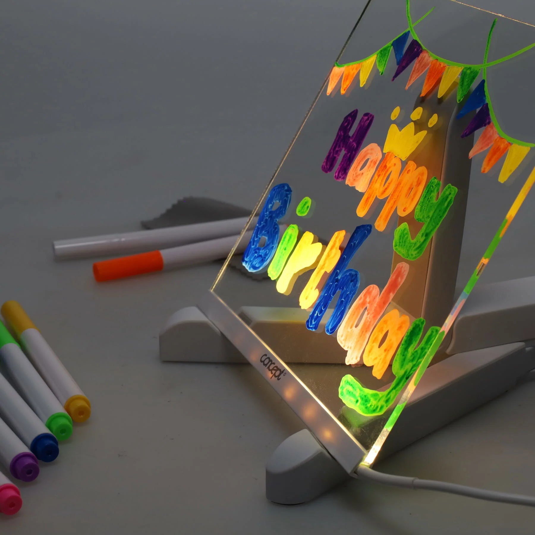 Concept Acrylic LED Notice Board (150mm x 150mm)