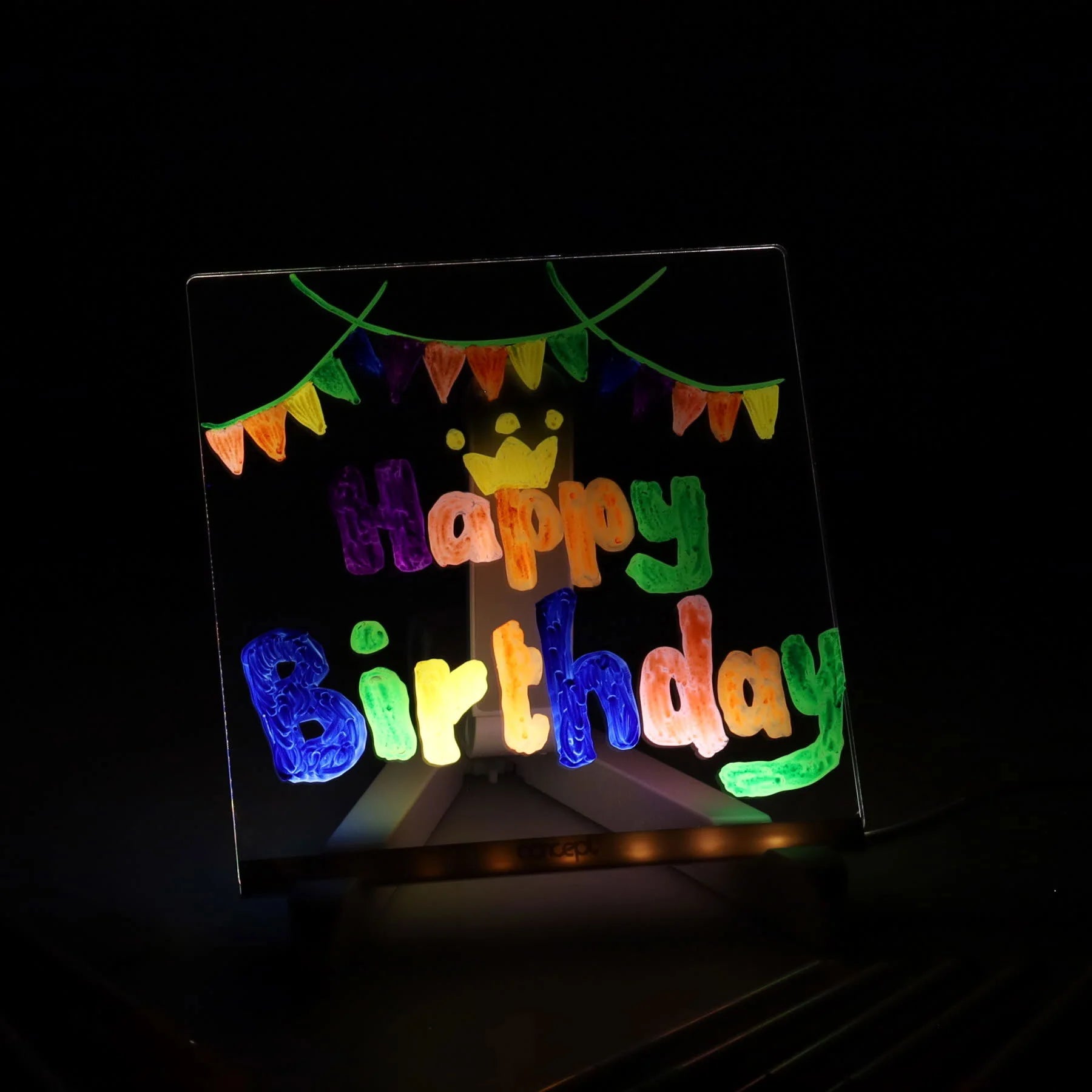 Concept Acrylic LED Notice Board (150mm x 150mm)