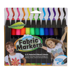 Washable Fabric Markers - Pack of 12