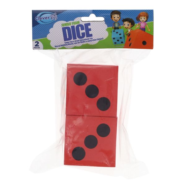 Clever Kidz Pkt2 Learn And Play Giant Dice