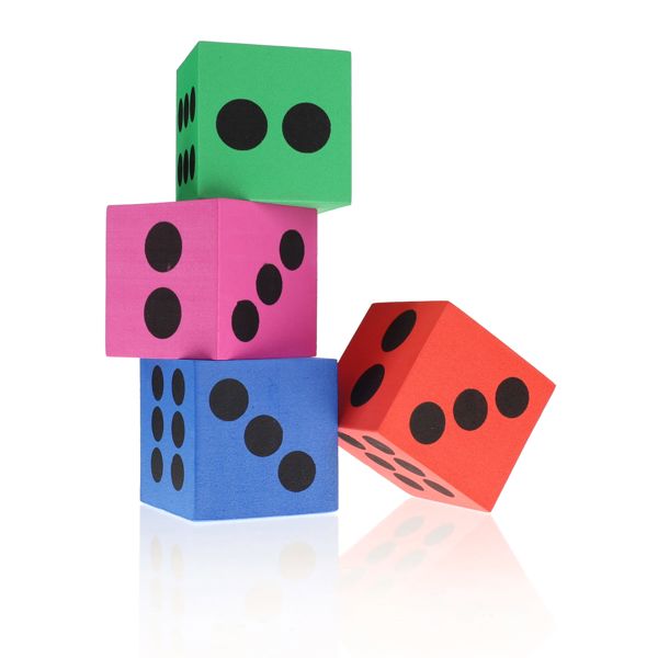 Clever Kidz Pkt2 Learn And Play Giant Dice