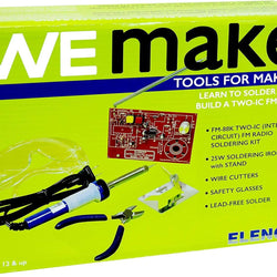WEmake FM Radio DIY Soldering Kit with Tools | Soldering Iron | Side Cutters | Safety Glasses | Solder | Great Stem Project