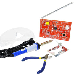 WEmake FM Radio DIY Soldering Kit with Tools | Soldering Iron | Side Cutters | Safety Glasses | Solder | Great Stem Project