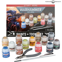 Warhammer 40000: Paints + Tool Set 11th Edition (Release Day 25th July)