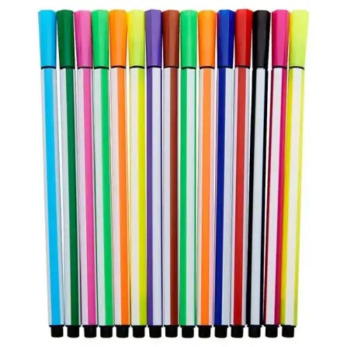 World of Colour Tub 12 Washable Felt Tip Markers – Duck Top