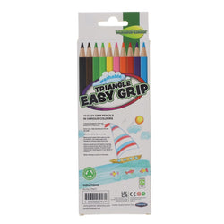 World of Colour Washable Triangle Easy Grip Pencils – Pack of 10