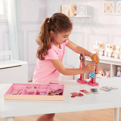 Melissa & Doug Abby and Emma Deluxe Magnetic Wooden Dress-Up Dolls Play Set