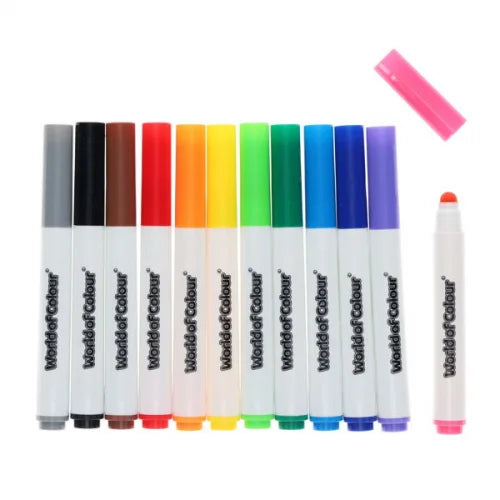 World Of Colour Pack of 12 Washable Toddler Markers