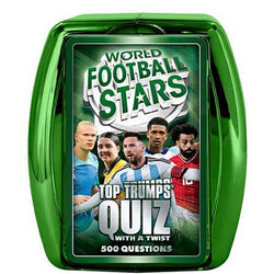 World Football Stars Green Top Trumps Quiz Card Game