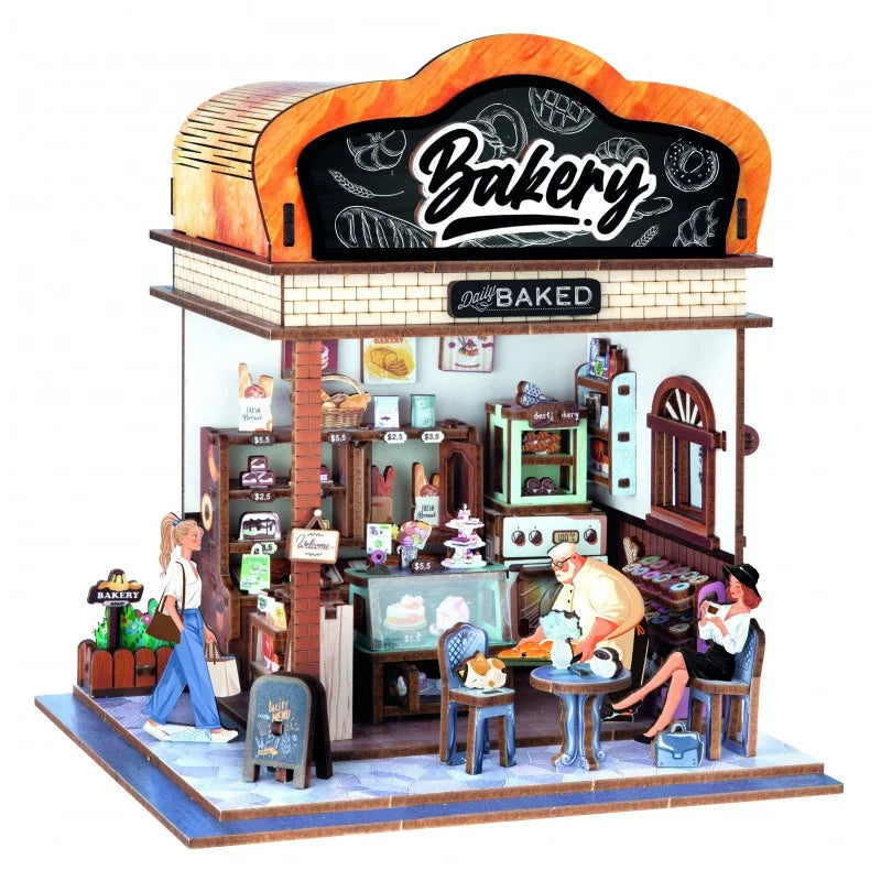 179 pcs Wooden Puzzle - Bakery with Light