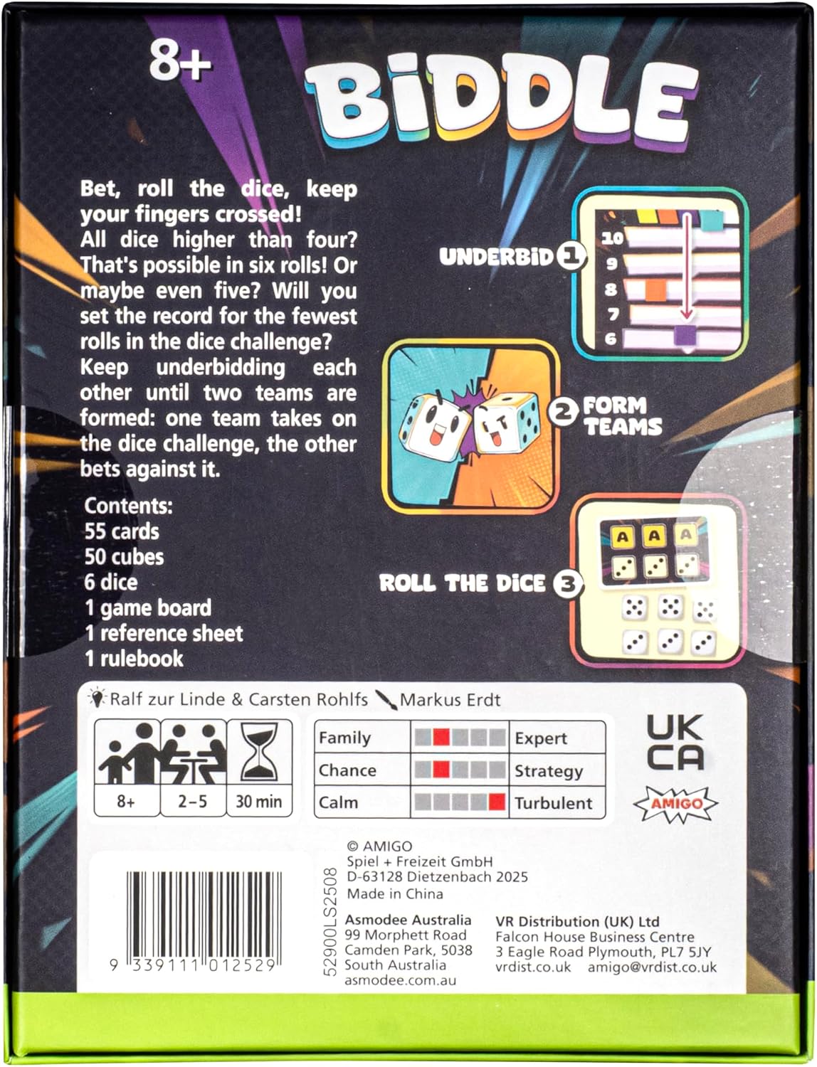 Biddle Semi-Cooperative Bluffing and Betting Card Game