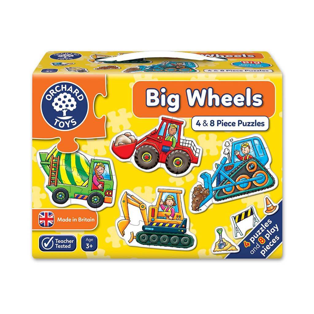 Big Wheels Jigsaw Puzzle - Orchard Toys