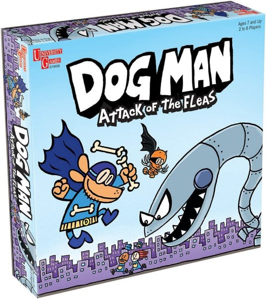 Dog Man Board Game Attack of The Fleas