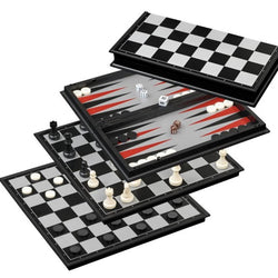 Chess Backgammon Checkers Set
