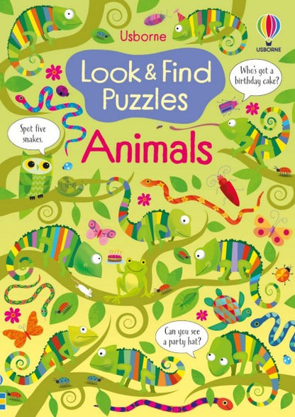 Look and Find Puzzles On the Animals