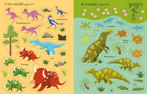 First Sticker Book Dinosaurs