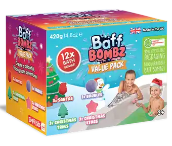 Baff Bombz Christmas Value Pack 12 Pack Bath Bomb