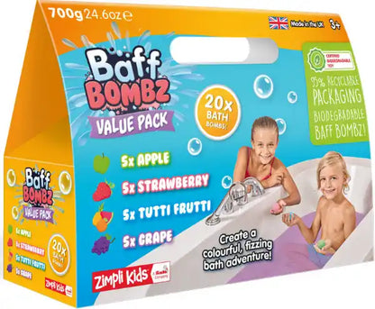 20 x Bath Bombs Value Pack Baff Bombz