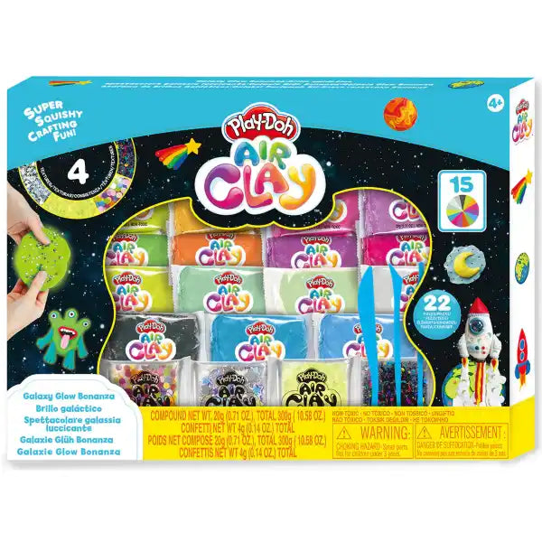 Play-Doh Air Clay Galaxy Glow Bonanza