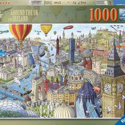 Jigsaw Puzzle Around the UK & Ireland - 1000 Pieces Puzzle