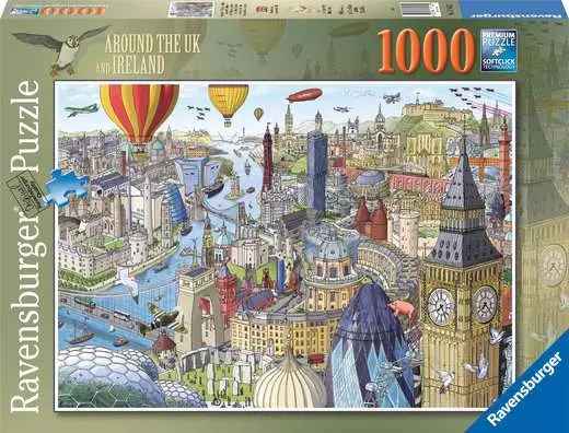 Jigsaw Puzzle Around the UK & Ireland - 1000 Pieces Puzzle
