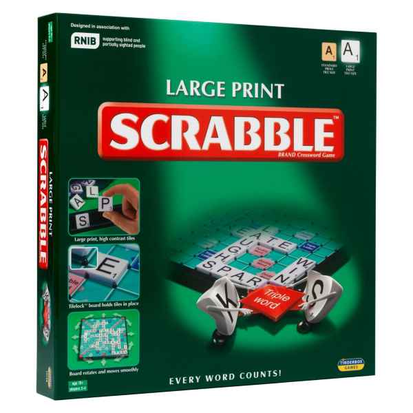 Large Print Scrabble | Cogs Toys & Games Ireland