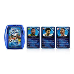 World Football Stars Blue Top Trumps Quiz Card Game